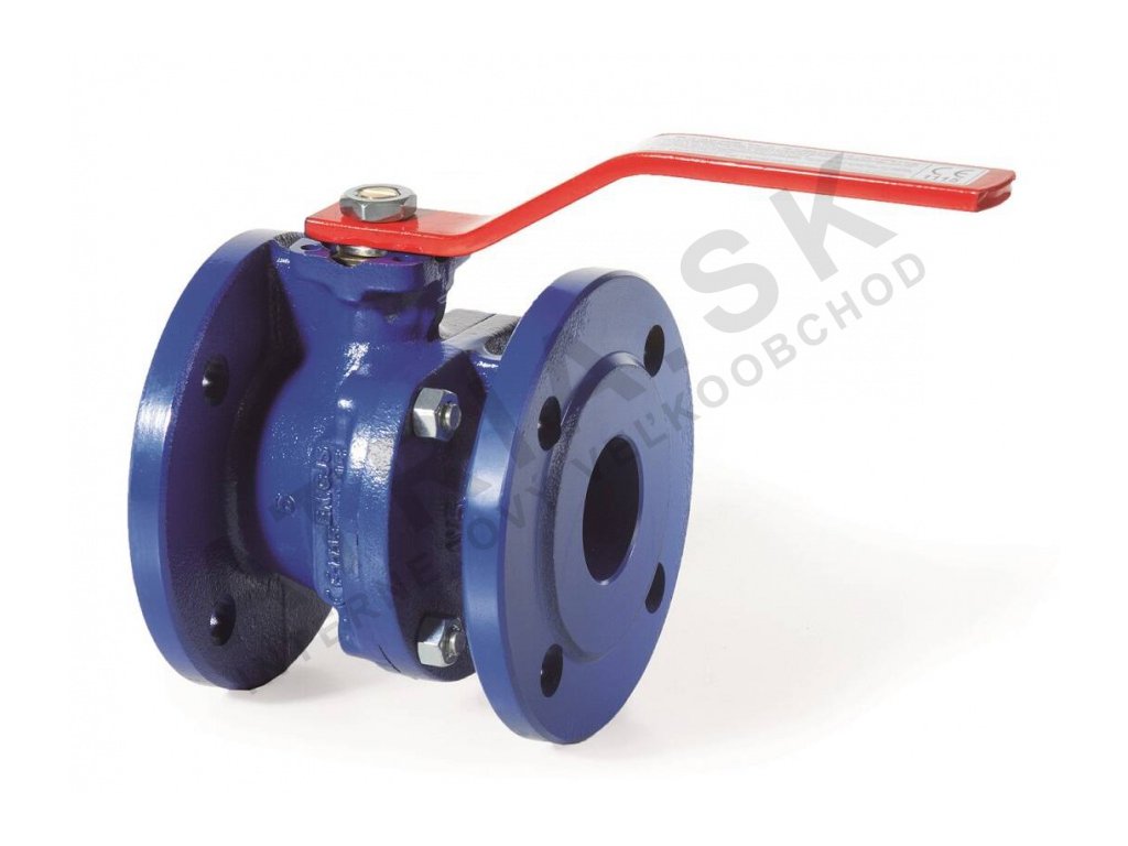 Guľový uzáver prírubový B2.100 FKM - pre ropné produkty, DN 80, 180 mm