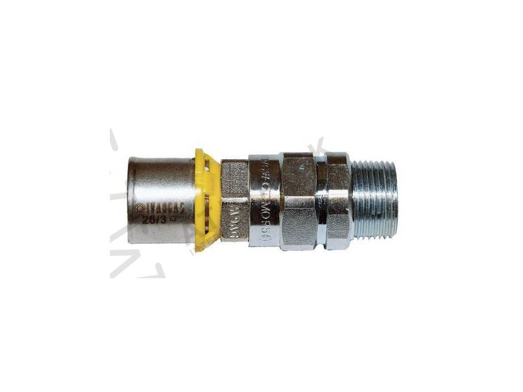 Protipožiarna armatúra PRESS-GAS - priama - 1/2"Mx20  IVAR.TASK 510