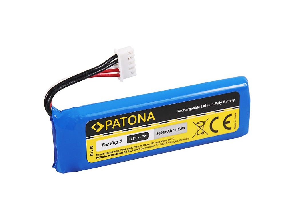 Batéria pre reproduktory JBL Flip 4 3000mAh Li-Pol 3,7V PATONA PT6711