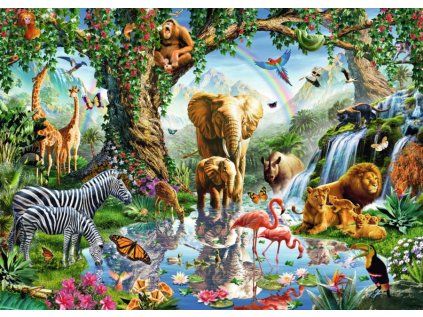 RAVENSBURGER Puzzle Dobrodružství v džungli 1000 dílků