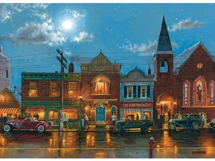 puzzle vecerni ulice 1000 dilku 107101