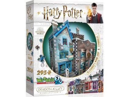 WREBBIT 3D puzzle Harry Potter: Obchod s hůlkami pana Olivandera a Scribbulus 295 dílků