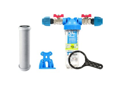 Sada filtra Senior 10" MONO. Komplet pripojenie 3/4". Filtrácia chlóru a zápachu (CB-AF CTO)