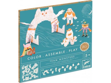 DJECO 3D sada - Team monsters