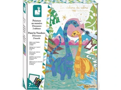 JANOD Malování podle čísel: Dinosauři