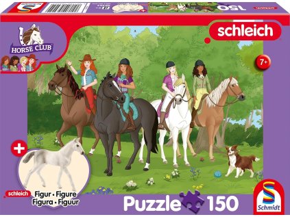 SCHMIDT Puzzle Schleich Výlet do přírody 150 dílků + figurka Schleich