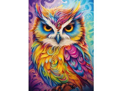 puzzle barevna sova 1000 dilku 230861
