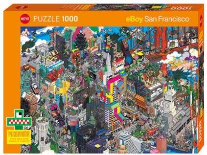 HEYE Puzzle Pixorama: Sanfranciské pátrání 1000 dílků