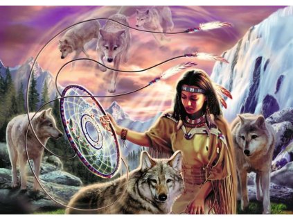RAVENSBURGER Puzzle Indiánský lapač snů 1000 dílků