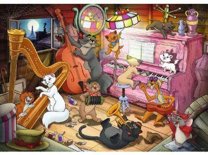 RAVENSBURGER Puzzle Disney: Aristokočky 1000 dílků