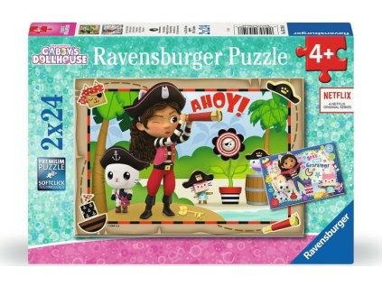 RAVENSBURGER Puzzle Gábinin kouzelný domek 2x24 dílků