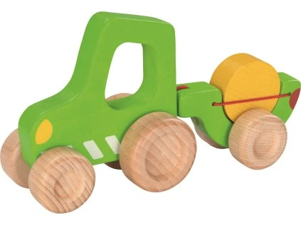 dreveny traktor s vleckou 189069