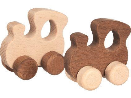 GOKI Dřevěná mašinka 1ks (mix)