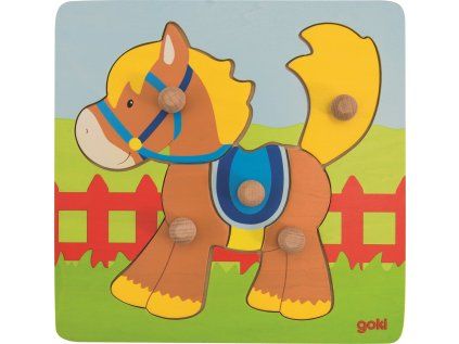 drevene puzzle konik 5 dilku 184828