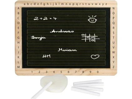 tabule s drevenym ramem pismenky a cisly 190231