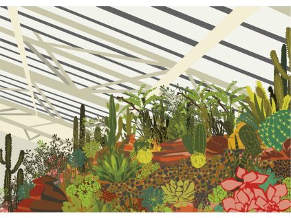 GIBSONS Puzzle Brutalistická zimní zahrada, Londýn 500 dílků