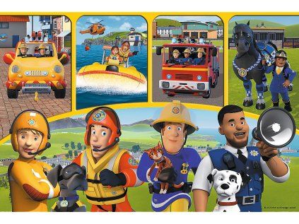 puzzle pozarnik sam sam a pratele maxi 24 dilku 199844