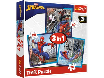 TREFL Puzzle Spiderman 3v1 (20,36,50 dílků)