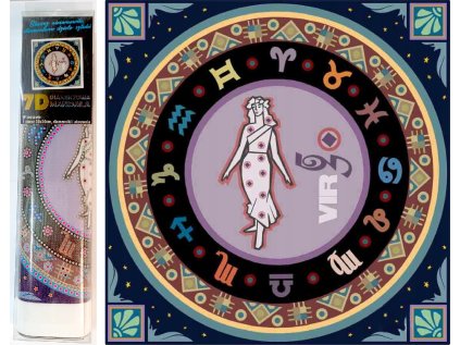 NORIMPEX Diamantové malování 7D Znamení zvěrokruhu: Panna 30x30cm