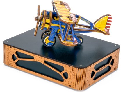 WOODEN CITY 3D puzzle Dvouplošník Limitovaná edice 65 dílků