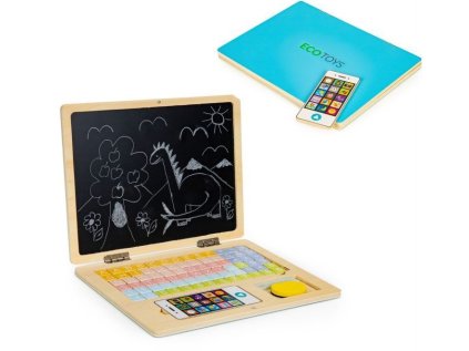 dreveny notebook s magnetickym monitorem modry 141110