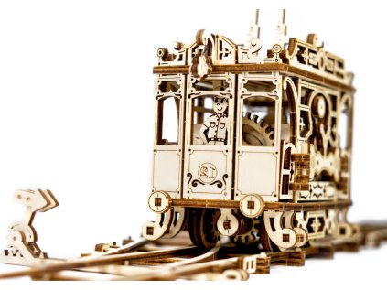 WOODEN CITY 3D puzzle Tramvaj s kolejemi 273 dílků