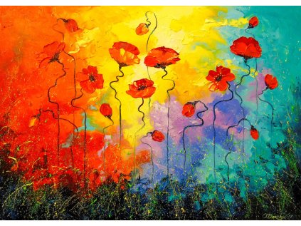 ENJOY Puzzle Kouzelné vlčí máky 1000 dílků