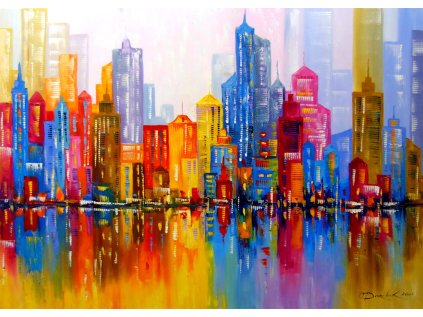 ENJOY Puzzle Duhové město 1000 dílků