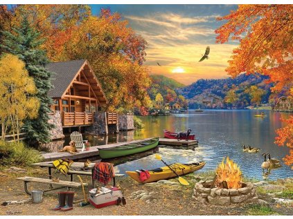 COBBLE HILL Puzzle Útočiště u jezera 1000 dílků