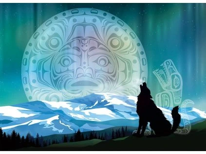 puzzle dva vlci 500 dilku 192806