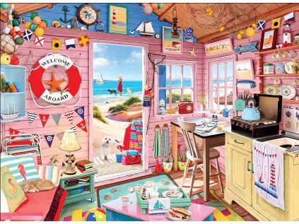 puzzle chata u more 1000 dilku 213422
