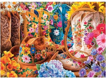 puzzle boty farmarky 1000 dilku 238459