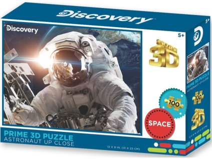 PRIME 3D Puzzle Astronaut zblízka 3D 100 dílků