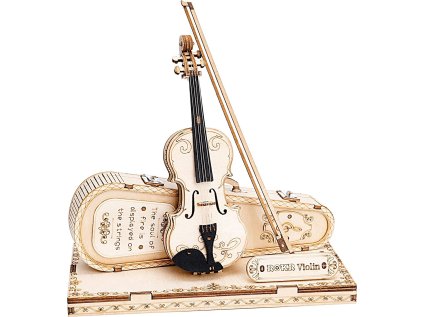 ROBOTIME Rokr 3D dřevěné puzzle Houslové Capriccio 82 dílků