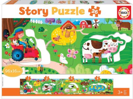 EDUCA Story puzzle Farma 26 dílků