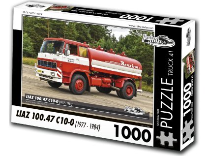 RETRO-AUTA Puzzle TRUCK č.41 Liaz 100.47 C10-0 (1977 - 1984) 1000 dílků