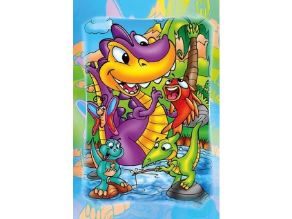 ART PUZZLE Dřevěné puzzle Dinosauři na rybách 16 dílků