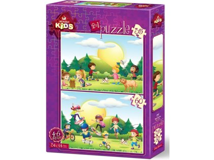 ART PUZZLE Puzzle Čas na hraní 35+60 dílků
