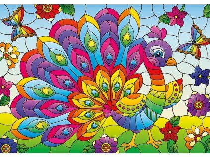 YAZZ Puzzle Páv 1000 dílků