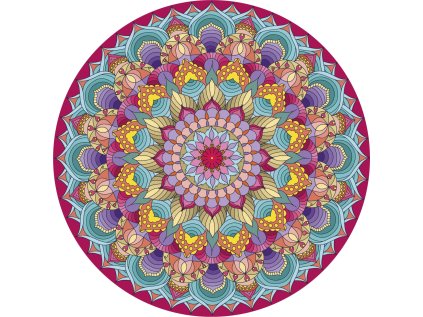 GRAFIX Diamantové malování na rámu Mandala růžová 30cm