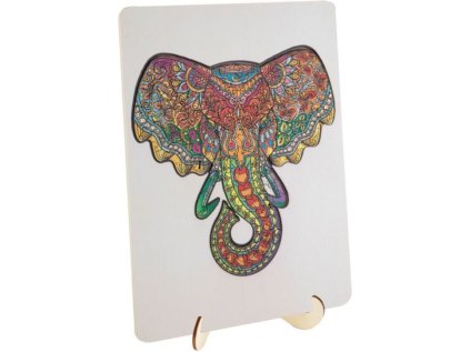 MOXY Obrysové puzzle Slon 132 dílků