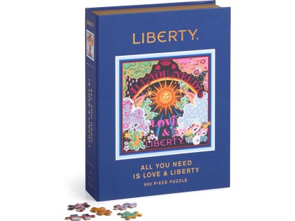 GALISON Čtvercové puzzle Liberty: Všechno, co potřebuješ, je láska a volnost 500 dílků