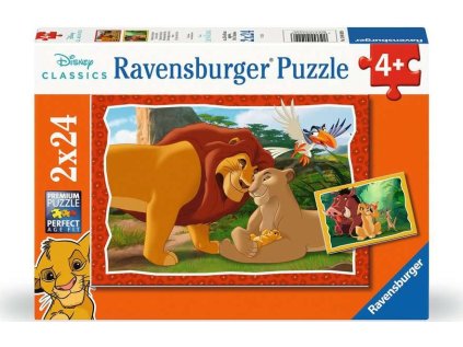 RAVENSBURGER Puzzle Disney: Lví král 2x24 dílků