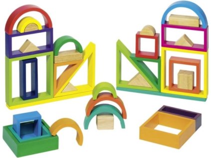 GOKI Dřevěná stavebnice Duha
