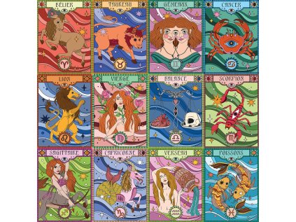 HACHETTE Čtvercové puzzle Astrologie 1000 dílků