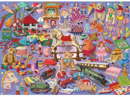 puzzle oblibene hracky 1000 dilku 243072