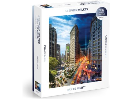GALISON Puzzle Flatiron Building ve dne v noci 1000 dílků
