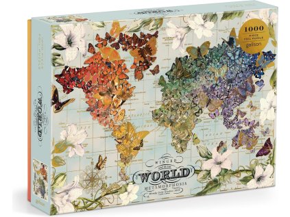 GALISON Metalické puzzle Okřídlená metamorfóza 1000 dílků