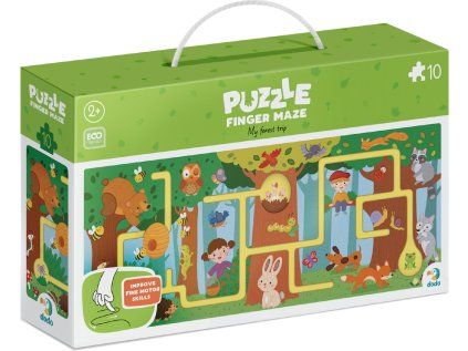 puzzle labyrint cesta lesem 10 dilku 240850