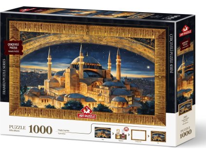 ART PUZZLE Puzzle s rámem a lepidlem 3v1 Hagia Sophia 1000 dílků